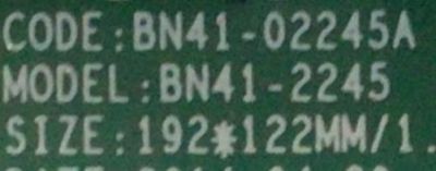 KIT DE TARJETAS PARA TV SAMSUNG / MAIN BN94-09127A / BN41-02245A / BN97-09529T / FUENTE BN44-00775A / BN4400775A / L60H1_EHS / T-CON BN94-01336A / BN41-02132A / CY-DF600CGSV4H / MODELO UN60J6200AFXZA NS02 - Imagen 4